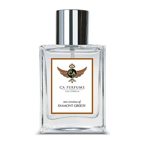 CA Perfume Impression of Diamond Greedy For Men Replica Fragrance Dupes Eau de Parfum Spray Bottle 1.7 Fl Oz/50ml-X1