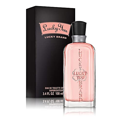 Lucky You Perfume for Women, Valentine's Day Gift for Her, Eau De Toilette Day or Night Spray with Fresh Flower Citrus Scent, 3.4 Fl Oz