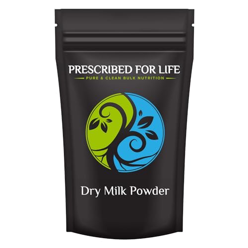Prescribed For Life Dry Milk Powder, USDA Grade A Whole Milk rBST & rBGH Free, Non GMO, Kosher, Halal, Shelf Stable Whole Milk Powder (10kg / 22lb)