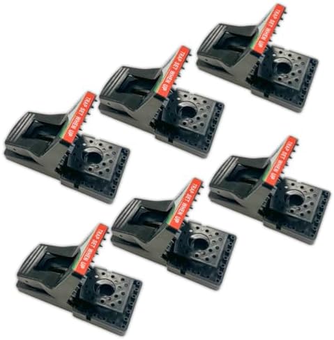 JT Eaton 410B-6 Jawz Plastic Rat Trap for Solid Or Liquid Bait, Pack of 6