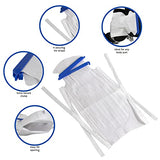 Refillable Ice Bags with Clamp Closure [Pack of 10] Large, 6-1/2 x 14 – Reusable Easy Filling Hospital Icepack with Soft Outer Covering and Leak Resistant Inner Layer + Vakly First Aid Kit Guide (10)