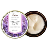 SULU ORGANICS Natural Whipped Tallow Balm for Face and Body, Natural Moisturizer made with Grassfed Beef Tallow- 4 oz/113 g (Lemon)