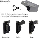 DMAIP Concealed Carry Holster Metal Clip IWB OWB Holster Waistband Airsoft Pistol Handguns Holster for Right Left Hand Draw