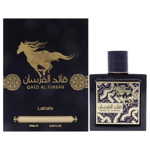 Lattafa Qaed Al Fursan for Men Eau de Parfum Spray, 3.04 Ounce