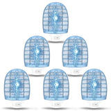 Flying Bug Zapper Indoor, Electronic Insect Killer, Mosquitoes Trap with Blue Lights for Living Room, Home, Kitchen, Bedroom, Baby Room, Office (6 Packs)