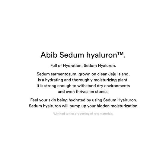 Abib Sedum Hyaluron Sunscreen Protection Tube SPF 50+ PA ++++ 50ml