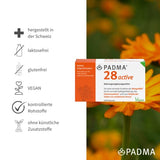 PADMA 28 active 100 Kaps. Tibetische Rezeptur 28 aus Kräutern & Mineralien + Vitamin C. Es unterstützt ein Aktives Immunsystem, die Blutgefäße, Regeneration & den Schutz vor oxidativem Stress