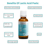 LACTIC Acid 90% Skin Chemical Peel- Alpha Hydroxy (AHA) For Acne, Skin Brightening, Wrinkles, Dry Skin, Age Spots, Uneven Skin Tone, Melasma & More (from Skin Beauty Solutions) -8oz/240ml