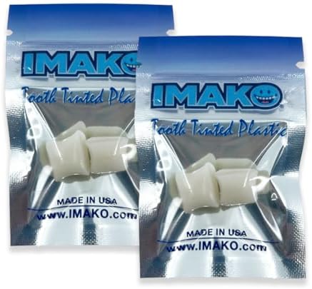 Imako Tooth Tinted Plastic - Natural Color - Temporary Tooth - 2 Pack - Made in USA