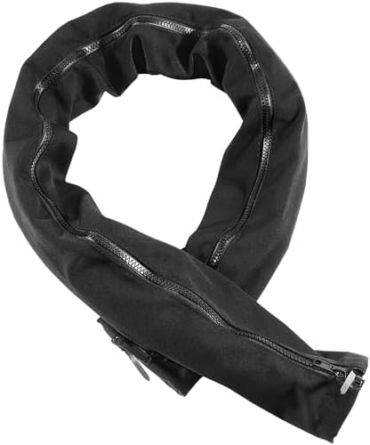 Premium 48-Inch Black Zippered Rigging Sleeve - Advanced Trolling Motor Cable Protection, Weather-Resistant, Convenient Access, Organized Cable Management