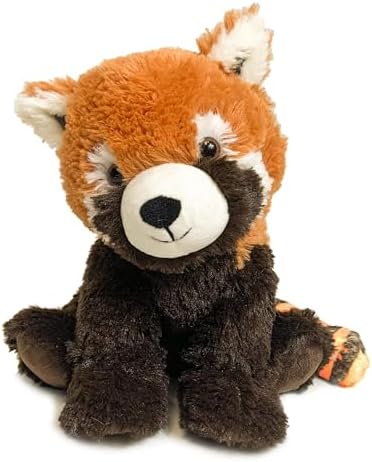 warmies Microwavable & Weighted Stuffed Animals, Red Panda - Heated Stuffed Animal Plushie for Warmth & Comfort - Cute Soft Plush Toys for Adults & Children (Boys, Girls, Babies & Toddlers)