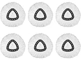 6 Pack Mop Replacement Heads for Spin Mop, Microfiber Spin Mop Refills, Easy Cleaning Mop Head Replacement