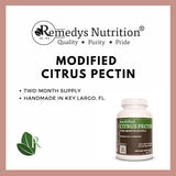 Remedy's nutrition Modified Citrus Pectin Powder 1,000mg Vegan Capsules Herbal Supplement - Non-GMO, Gluten Free, Dairy Free - Two Month Supply (60 Count)