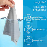 MagicFiber Microfiber Cleaning Cloth, 6 Pack - Premium Cloth for Glasses, Lens, Screens & More