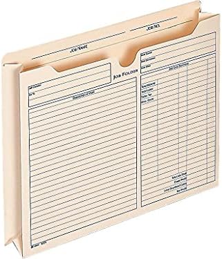Adams 2 Inch Expanding Job Folder, , 9.5 x 11.75 Inches, Manila, 15 per Pack (9294E)