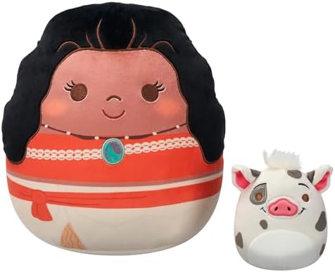 Squishmallows Original Disney Pua and Moana 2-Pack - Official Jazwares Plush