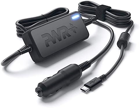 USB-C Laptop CAR Charger Power Adapter: Lenovo Yoga Thinkpad Dell XPS MacBook Pro Air LG Gram Razer Blade Stealth Chromebook Pixel Acer Swift Asus Steam Deck DJI Mavic Long Cord UL Listed PD3