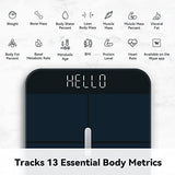 WYZE Smart Scale X for Body Weight, Digital Bathroom Scale for BMI, Body Fat, Water and Muscle, Heart Rate Monitor, Body Composition Analyzer for People, Baby, Pet, 400 lb, Blue
