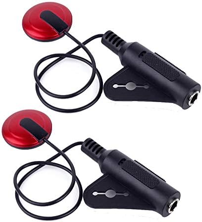 2Pcs Piezo Contact Microphone Pickup for Guitar Violin Banjo Mandolin Ukulele