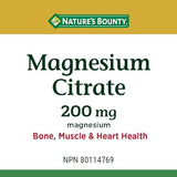 Nature's Bounty Magnesium Citrate 210mg, 75 Tablets