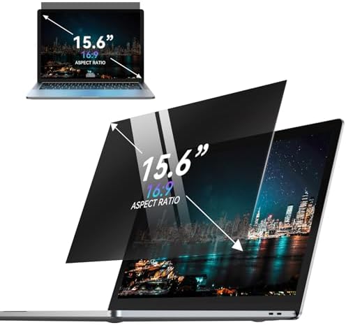 Laptop Privacy Screen 15.6 Inch, Removable 16:9 Aspect Privacy Filter Screen Protector for 15.6 Inch Laptop, Privacy Screen Anti Peeping