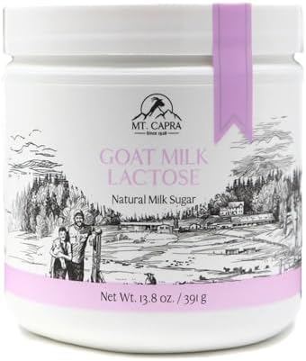 Mt. Capra Goat Milk Lactose | Natural Goat Milk Sugar | 97 Servings - 13.8 oz