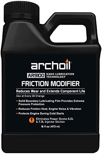 Archoil AR9100 Oil Additive (16oz) for All Vehicles - Powerstroke Cold Starts, Eliminates Injector Problems