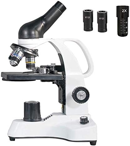 40X-4000X All-Metal Optical Glass Lenses Cordless LED Student Biological Compound Microscope