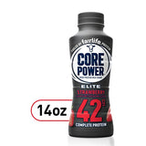 Core Power Fairlife Elite 42g High Protein Milk Shake Bottle , Ready To Drink for Workout Recovery, Strawberry, 14 Fl Oz, Liquid, kosher (Pack of 12)