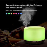 Marchred 300ML Essential Oil Diffuser with Remote Control,Ultrasonic Aromatherapy Air Diffuser Humidifier,Aroma Diffuser with 7 LED Color Changing Light for Large Room,Home (Dark Wood Grain)