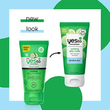 Yes To Cucumber Cooling Jelly Mask, Hydrating Bouncy Lightweight Gel Mask That Leaves Skin Feeling Cool, Soothed & Refreshed, With Cucumber Extract & Antioxidants Natural Vegan & Cruelty Free, 3 Fl Oz