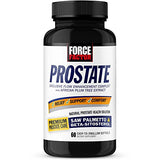 Force Factor Prostate Saw Palmetto and Beta Sitosterol Supplement for Men, Prostate Health/Size Support, Urinary Relief, Bladder Control, Reduce Nighttime Urination, 60 Softgels