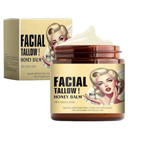 Whipped Beef Tallow and Honey Balm,whipped tallow honey balm，Body Lotion, Skin Care and Lip Balm (1pcs)