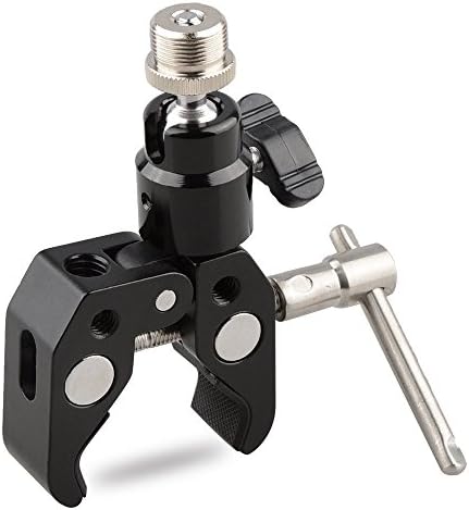 CAMVATE Crab Clamp Articulated 1/4 Mini Ball Head for Microphones - 1465