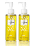 DHC Deep Cleansing Oil Medium 2 pack, Facial Cleansing Oil, Makeup Remover, Cleanses without Clogging Pores, Residue-Free, Fragrance and Colorant Free, All Skin Types, 4.1 fl. oz.