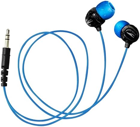 H2O Audio Surge S+ Waterproof Sport Headphones, (Short Cord Design) – In-Ear Sweatproof, Noise Cancelling Earbuds for Swimming, Running, Cycling – IPX8 Waterproof, Compatible with iPods & MP3 Players