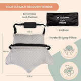 MOYOAMA Hysterectomy Pillow for Abdominal Surgery Hysterectomy Recovery Must Haves - Hysterectomy Recovery Gifts, Hysterectomy Recovery Products, Hysterectomy Gifts, Tummy Pillow After Hysterectomy