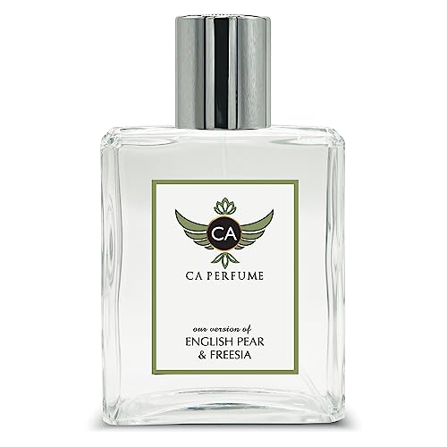 CA Perfume Impression of Jo M English Pear & Freesia For Women & Men Replica Fragrance Dupes Eau de Parfum Spray Bottle 3.4 Fl Oz/100ml-X1
