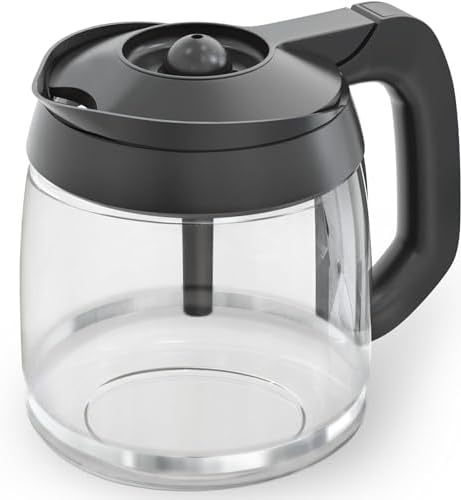 12-Cup Glass Coffee Carafe Replacement Compatible ONLY with Ninja Coffee Brewer Maker Models CE251 CE201 CE201C CE200 CE200C