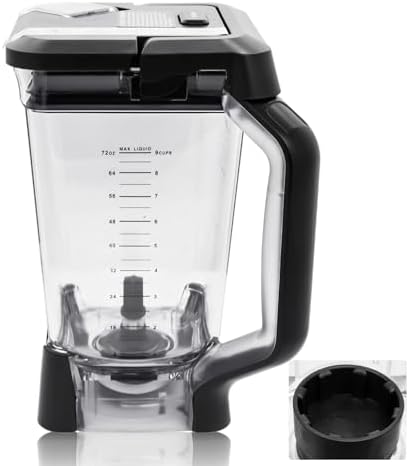 72 oz XL Pitcher Replacement Compatible with Ninja BL660 BL740 Blenders Professional, 72oz Crushing Pitcher Replacement for Ninja BL660A BL660W BL663CO BL740C-With Locking Lid
