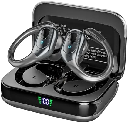 Wireless Earbuds, 75H Playtime Bluetooth 5.3 Headphones, IP7 Waterproof for Running, Wireless in Ear Earphones for iOS/Android