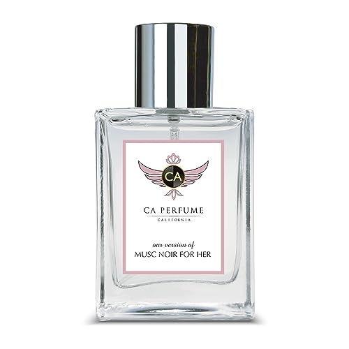 CA Perfume Impression of Narciso Musc Noir For Her For Women Replica Fragrance Dupes Eau de Parfum Spray Bottle 1.7 Fl Oz/50ml-X1