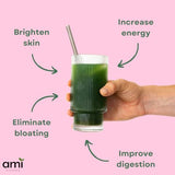 Ami Fitness Glow Greens Green Powder with Collagen- 30ct (Mango)