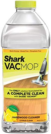 Shark VACMOP Hardwood Cleaner Refill 2 Liter Bottle, Compatible with VM252 & VM180, Cleans & Disinfects Sealed Finished Floors, Stone, Laminate & Tiles, Citrus Clean Scent, VCW60