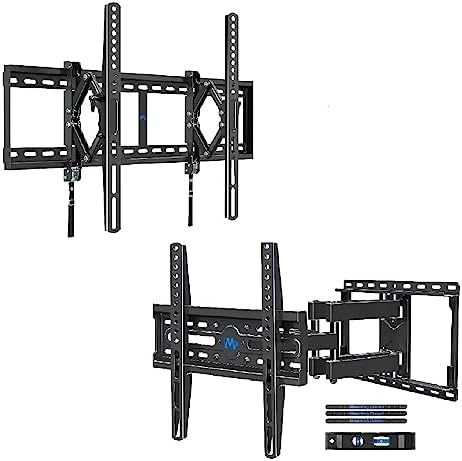 Mounting Dream MD2380 Full Motion TV Wall Mount with Swivel and Tilt for 32-65 inch TV, VESA 400x400mm and Advanced Full Tilt Extension TV Wall Mount TV Bracket for 42-90 inch TV VESA 800x400mm
