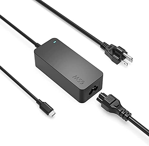 Nicpower 65W USB C Charger Compatible with LG Gram Laptop – PD Fast Charging, Indicator Light, Extra Long Power Cord, UL Listed AC Adapter