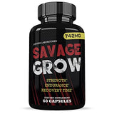 (5 Pack) Savage Grow 742MG All Natural Advanced Men's Health Formula 300 Capsules