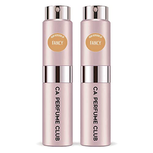 CA Perfume Impression of J. Simpson Fancy For Women Replica Version Fragrance Dupes Concentrated Long Lasting Eau de Parfum Spray Refillable Atomizer Bottle 0.27 Fl Oz-X2