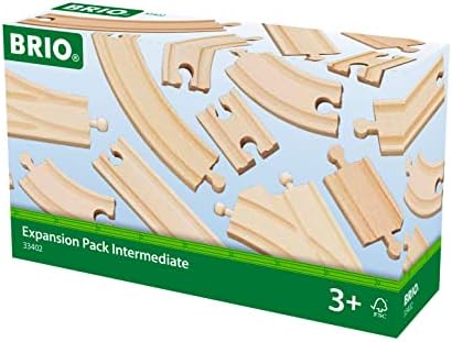 BRIO World 33402 Expansion Pack Intermediate - Wooden Train Set for Kids | Enhances Creativity | Compatible with All BRIO Train Sets | FSC Certified | Ideal for Ages 3 and Up