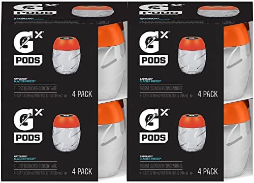 Gatorade Gx Hydration System, Non-Slip Gx Squeeze Bottles & Gx Sports Drink Concentrate Pods, 16 count